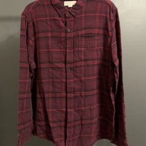 Bluenotes brand UrbanMan Burgundy Flannel Shirt